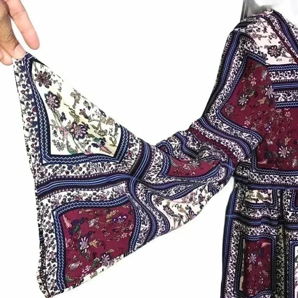 Altar’d State Block Multicolor Floral Boho Dress Size L - Picture 4 of 7